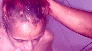 MILF Submissive Sucks Master's Big Black Cock in Wet, Exciting Blowjob with Creamy Cumshot