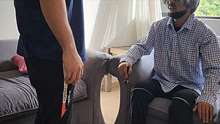 Morrita Latina teen stepsister, 18, goes wild with uncensored homemade sex in front of stepdad!