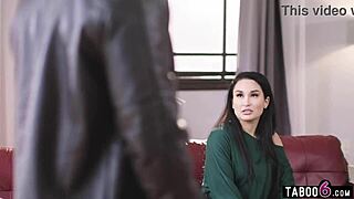 Pain and pleasure mix in this hardcore taboo scene.