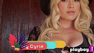 Meg Cyria’s big natural tits shine in Playboy shoot