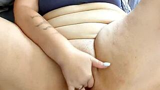 DRBLACKJOHNSONXXX - BRUNETTE MILF RUBS HER FAT PUSSY ANAL