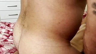 Stepbro helps his mature sister to pleasure herself