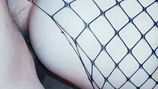 Married woman in stockings likes it a little rough and tumble
