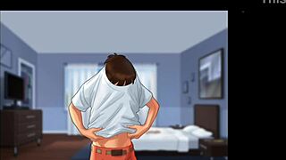 स्टेपमॉम और स्टेपसिस मसिव बूब्स के साथ हार्ड ड्रिल हुईं