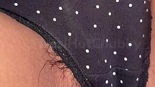 indian girl teases her tight hairy pussy in solo xxx clip