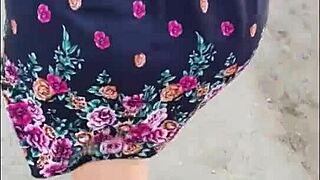 i caught madura flashing upskirt in public, she gave in completely.