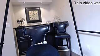 Big tits thick legs Maxine X is excited to test her sex toy again. She licks and fucks it passionately.