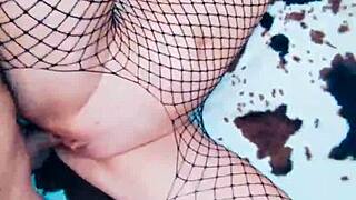 Beautiful Mature Submissive Wife Gets Assfucked in Stockings