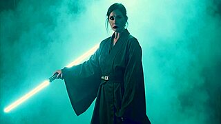 Granny Princess Leia Sucks Han Solo While Stroking Herself Solo