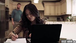 jealous asian teen lulu chu gets wild with slimthick vic