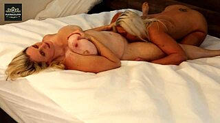 First time homemade video of big boobed women in hot lesbian action