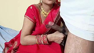 Close up of an exotic bride being licked by her friend