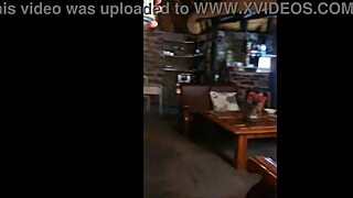 walking into bar with cock out in panties for beer