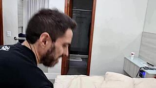 Backstage milf xandelle's first porno with intense anal action