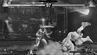 Mature beauties in Street Fighter game