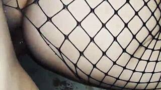 wife gets anal fucked in erotic lingerie pov