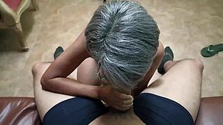 Stepmother's Handjob Tempts with Wild Desire