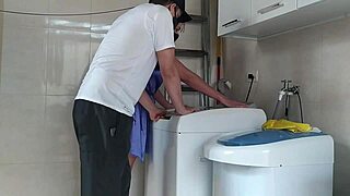 Sexy housewife seduces repairman and gets fucked on the spot