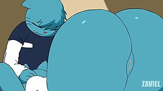Nicole and Gumball's family bonding time gets hot and steamy