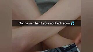 Cuckold college girlfriend gets humiliated and cum covered