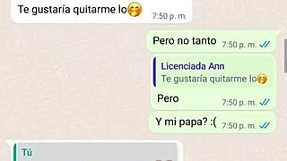 Mature woman gets excited by chat