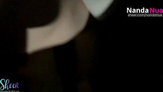 Public pussy fingering and cum on tits for amateur wife