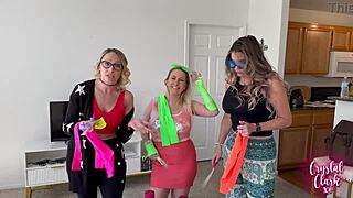 Beautiful amateur blondes, stepmoms and aunts in action