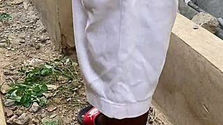 Hey, wanna see this quick outdoor bang? He slammed me hard and fast in just minutes!