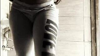 Wife moans as hubby fucks and fingers her wet pussy