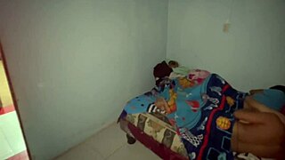 Shy teen gets naughty with mature dad and stepsister