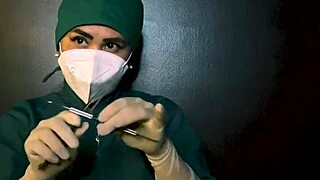 Exploring latex gloves in fetish scenarios.