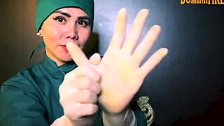 Exploring latex gloves in fetish scenarios.