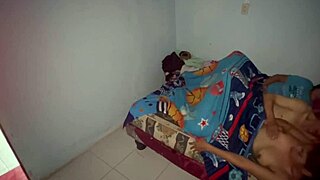 Shy teen gets naughty with mature dad and stepsister