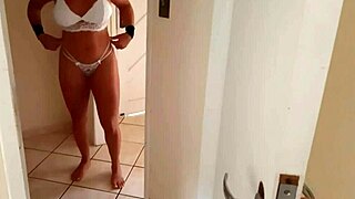 She Showed Up In Delicate Lingerie For A Treat