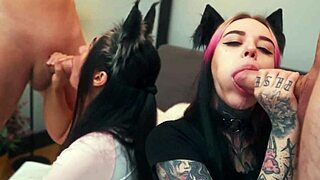 Submissive kittys crave cum deep in their curvy asses
