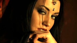 Brunette Stuns in Black Dress Solo Show!