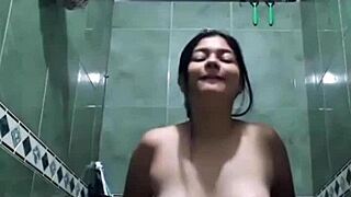 Dirty amateur video of me pleasuring myself in the tub