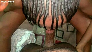 Big tits homemade brunette gets black cock in bedroom