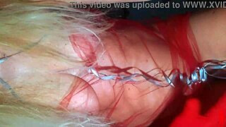 Feeling Merry Christmas With Sexy Mature Lady's Curves, Natural Tits, Big Ass, Wet Hairy Pussy