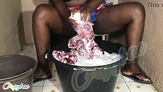 Weekend Laundry With A Housewife 1