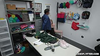 Security Guard Mouth Fucks Shoplifter Babe Emma Starletto