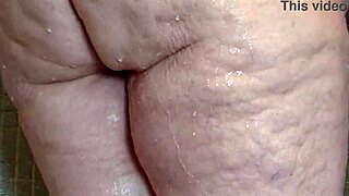 Massive BBW Milf Showers, Flashing Huge Lips and Curves