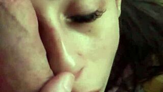 Candie cross shares intimate cuddle moments in fishnets with her submissive side