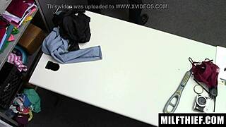 Hot milf Lisey Sweet caught stealing lingerie, busted hard!