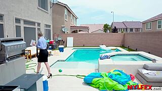 Uh, Mylfex, lazy guy messin’ with inspector milf