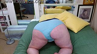 Luke gets 1142 blue granny panties for his birthday