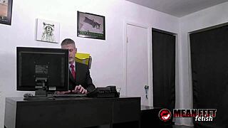 Classy Terra Mizu Overpowers Submissive Richard Lennox
