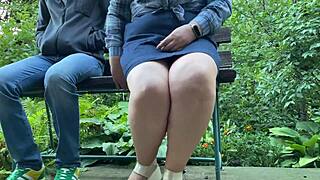 Bbw walks home, invites stranger to watch. Get cozy