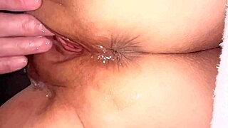 teen's shaved wet pussy 136 days post-virginity fucking