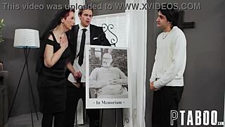 Tattooed GILF Ruby Soaked in Cum by Jayden During Condolences